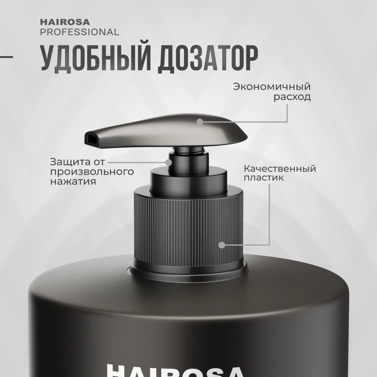 HAIROSA Шампунь для волос мужской от перхоти для жирных волос и гель для душа, 1000 мл
