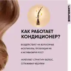 LANOLIQUE Бальзам-кондиционер женский для роста волос GROW, 250 мл