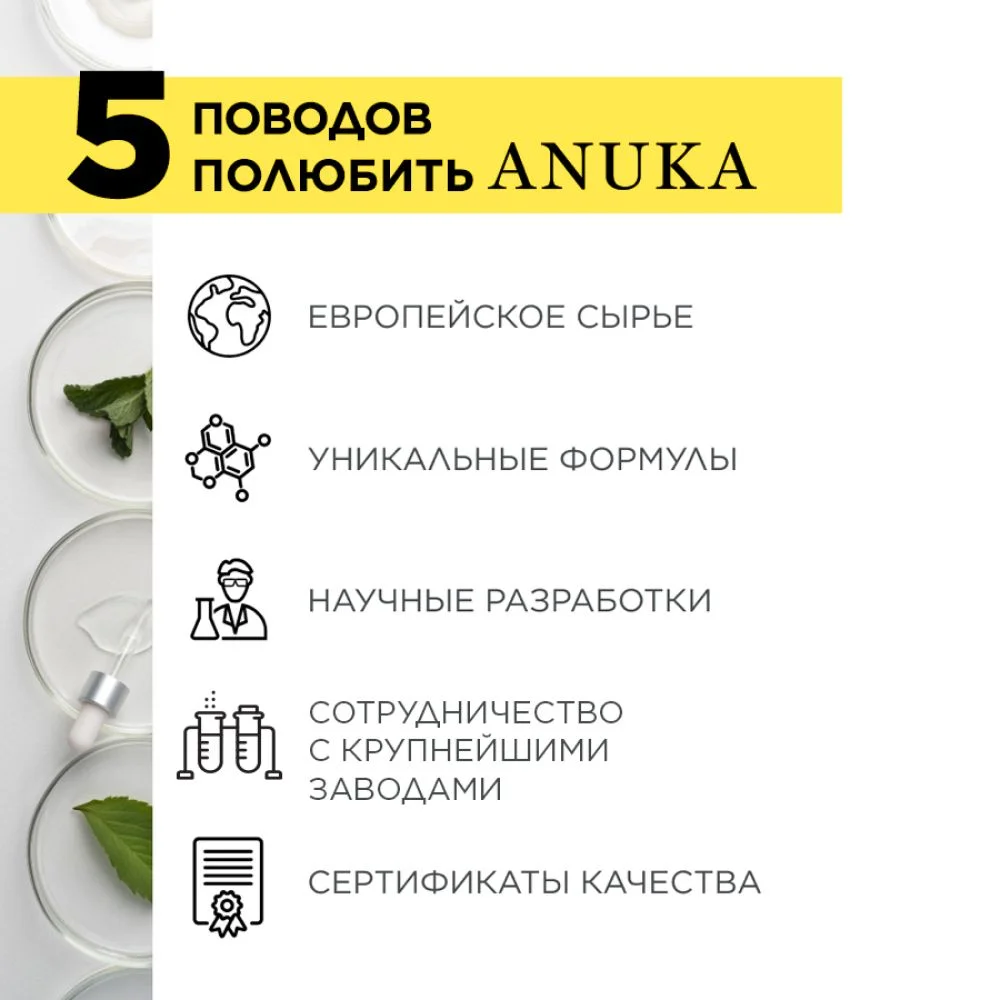 ANUKA Сыворотка для лица увлажняющая антивозрастная с кислотами 30 мл