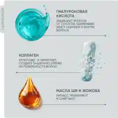 Lanolique / Маска для волос ультра увлажняющая восстанавливающая питательная, 250 мл