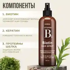 HAIRICA Спрей для волос 17 в 1 текстурирующий термозащита для укладки 250 мл