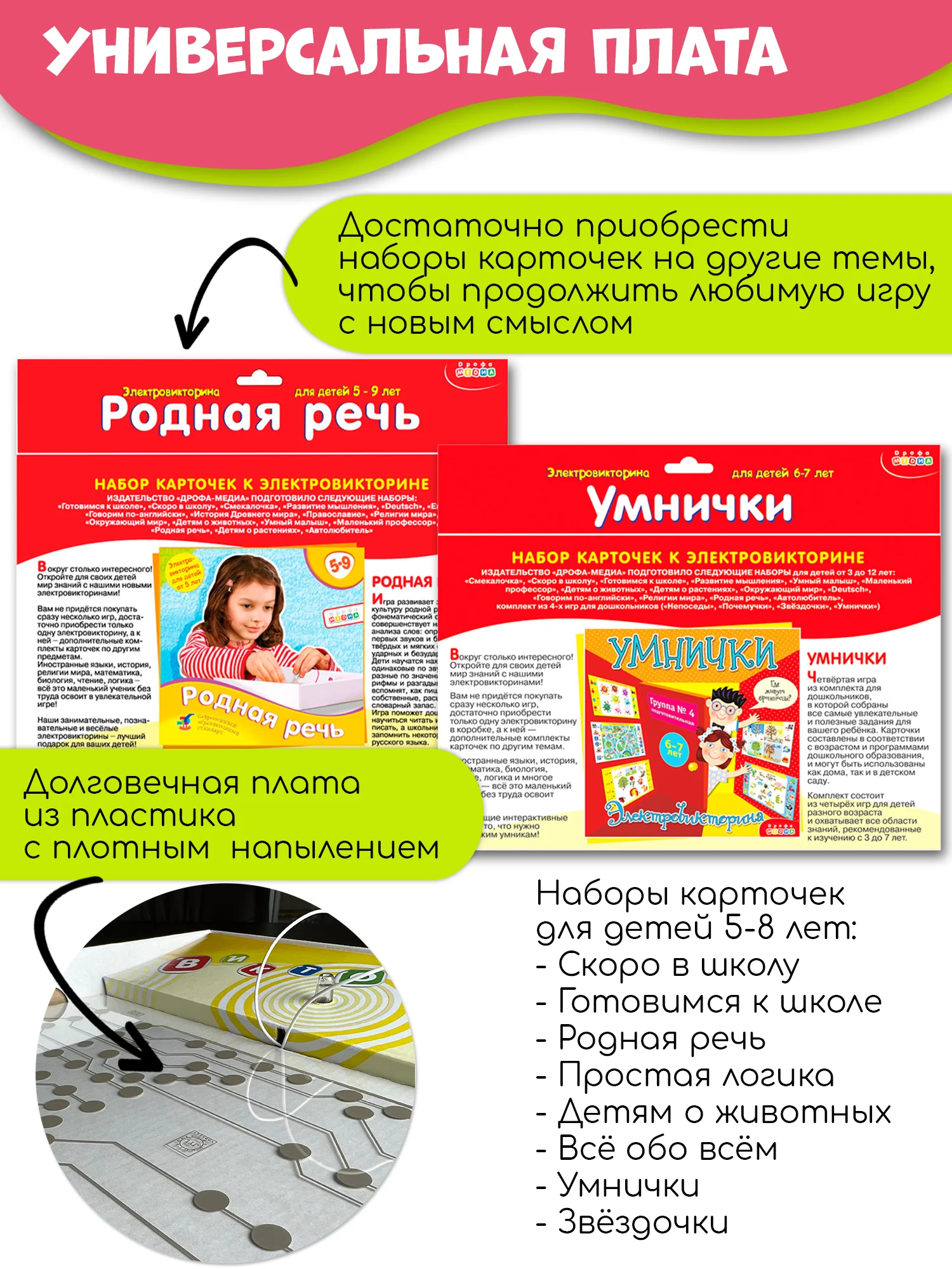 Электровикторина "Умнички", Дрофа-Медиа, 6-7 лет