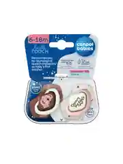 Голубой canpol Babies Sleepy Koala Пустышка силиконовая симметричная 6-18 месяцев, 2 штуки