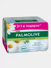 Мыло твердое PALMOLIVE "Баланс и мягкость", с экстрактом ромашки и витамином Е, 4 штуки