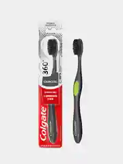 Зубная щетка COLGATE 360, с древесным углем, средней жесткости