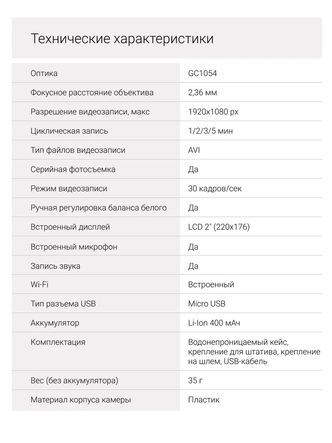 Экшн-камера Digma DiCam 240 1080p, WiFi, черный dc240