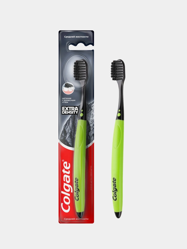 Зубная щетка COLGATE "Extra Density", средняя жесткость