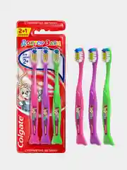 Зубная щетка детская COLGATE "Доктор Заяц", 2+1, супермягкие щетинки