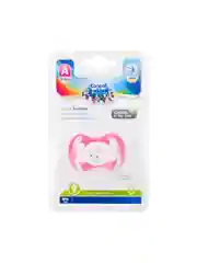 Розовый canpol babies Bunny&Company Пустышка латексная круглая 0-6 месяцев