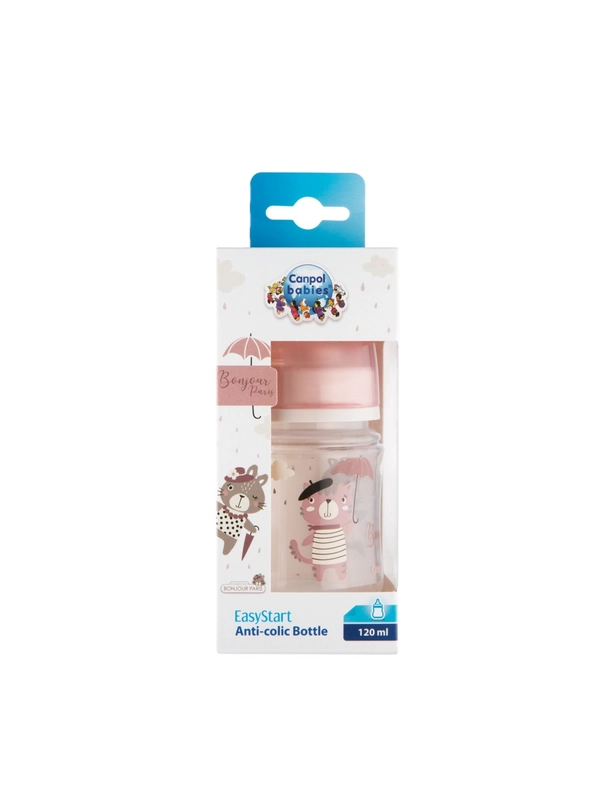CANPOL Babies Bonjour Paris Бутылочка для кормления c широким горлом, 120 мл