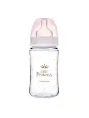 Розовый canpol Babies Royal Baby Бутылочка для кормления c широким горлом, 240 мл
