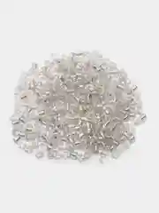 Серый металлик бисер стеклянный 10/0, 2.3 мм, разноразмерный, мелкий