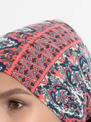 Коралловый меланж летняя повязка на голову