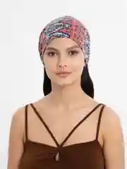 Коралловый меланж летняя повязка на голову