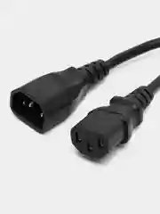 Черный кабель питания Filum FL-PC-C13/C14-C1-1.5-BK ПВС-АП 3x1.0 С13 - C14