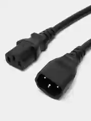 Черный кабель питания Filum FL-PC-C13/C14-C3-1.8-BK ПВС-АП 3x1.5 С13 - C14