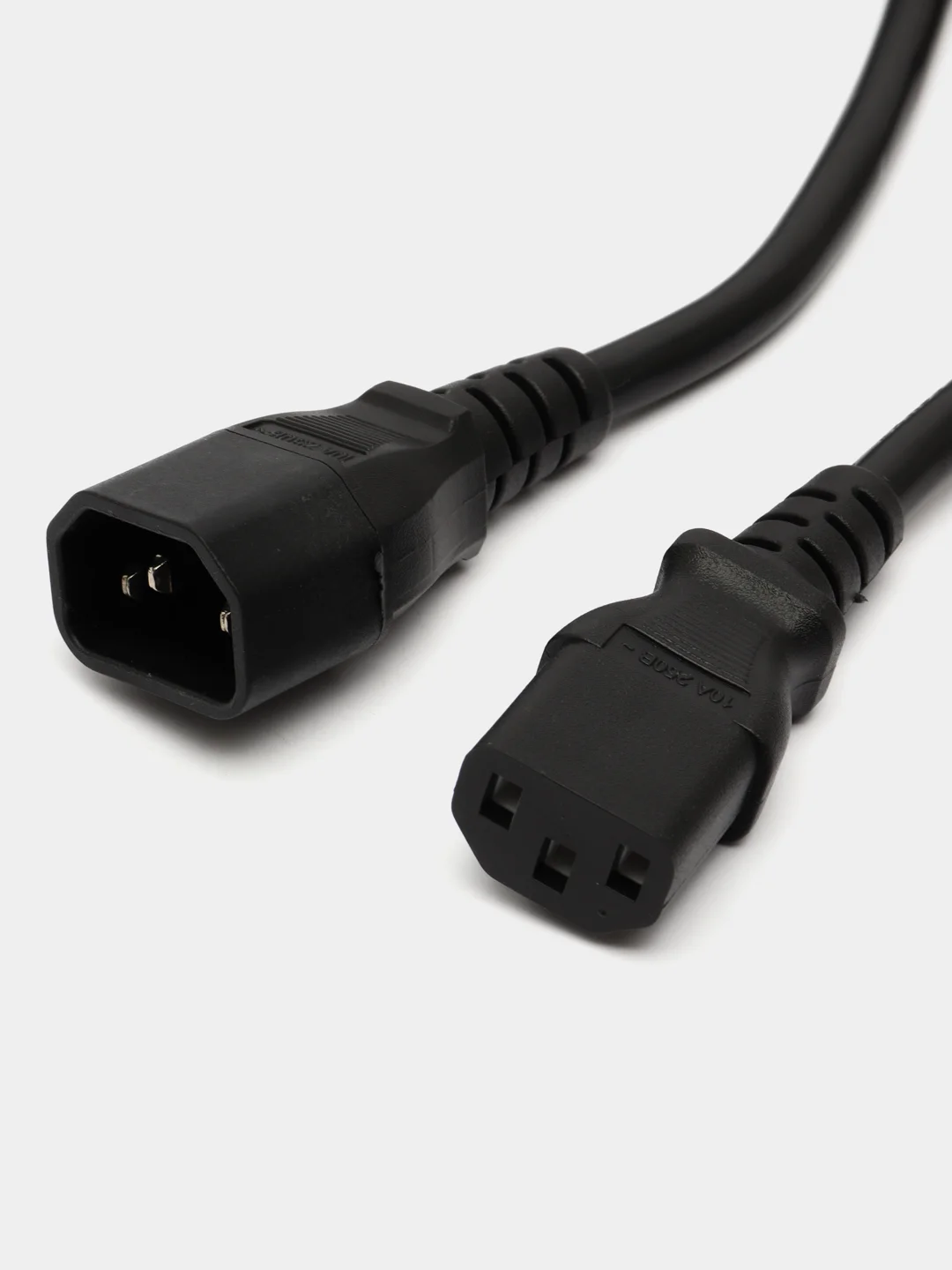 Черный кабель питания Filum FL-PC-C13/C14-C3-3.0-BK ПВС-АП 3x1.5 С13 - C14