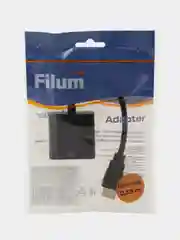 Черный адаптер Filum FL-A-HM-VGAF-0.15M 0.15 м