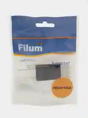 Черный адаптер Filum FL-A-HM-VGAF-1 разъемы: HDMI A male-VGA female