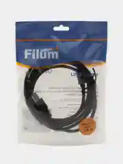 Черный кабель интерфейсный USB 3.0 Filum FL-C-U3-AM-CM-1.8M 1.8 м