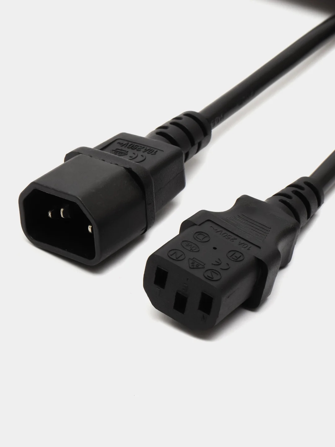 Черный кабель питания Filum FL-PC16-C13-C14-5M С13- C14, 3х1 мм