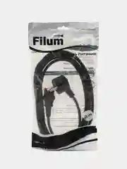 Черный кабель питания Filum FL-PC6-EU-C13-3M CEE 7/7- С13, 3х0.5мм