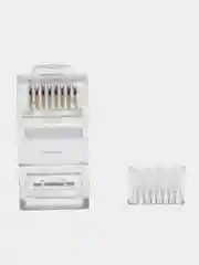 Прозрачный коннектор Filum FL-NA-PLUG6-2 RJ-45, 6 кат., со вставкой, 8p8c, 30 мкм