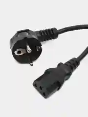 Черный кабель питания Filum FL-PC-SH90/C13-C-1.8-BK ПВС-АП 3x0.75 CEE 7/7(Schuko) угловая - C13,