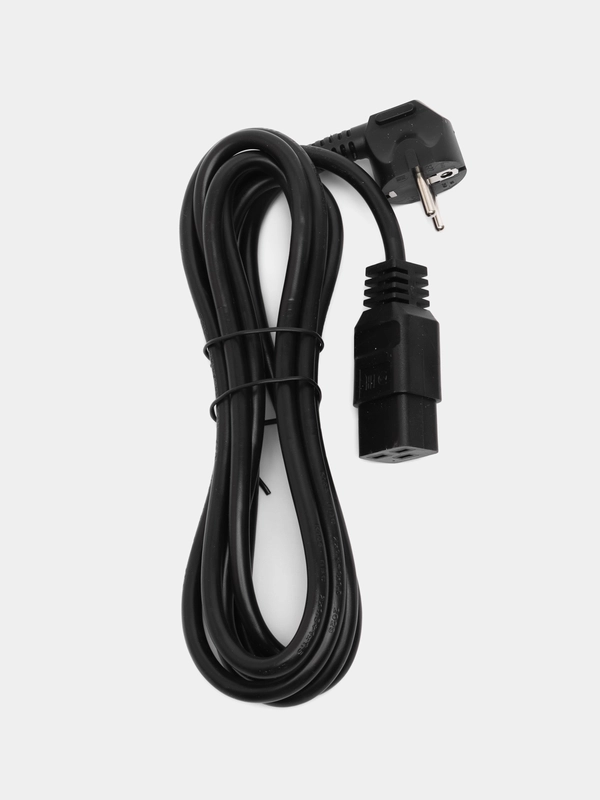 Кабель питания Filum FL-PC-SH90/C19-C-3.0-BK ПВС-АП 3x1.5 CEE 7/7(Schuko) угловая - C19