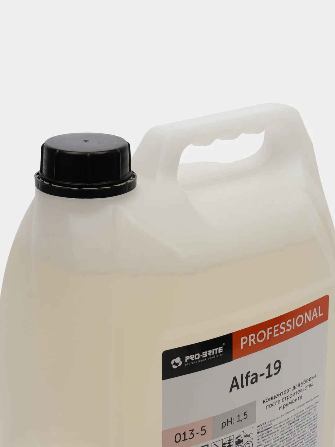 Средство для уборки строительных загрязнений Alfa-19 Pro-Brite 5 л (концентрат)