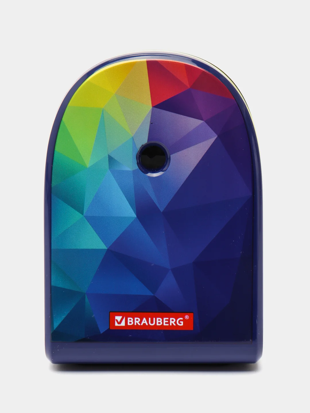 Точилка механическая с контейнером Brauberg Multicolor для простых и цветных карандашей