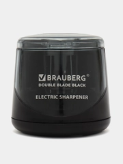 Точилка электрическая с контейнером Brauberg для карандашей, двойное лезвие