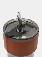 Стеклянный стакан с трубочкой для коктейлей, воды, кофе, 400 мл