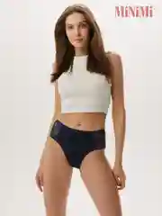 Трусы - слипы женские MiNiMi BO242 Slip Maxi  макси кружевные из хлопка набор 3 шт