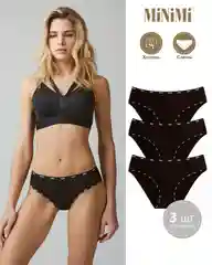 Трусы -слипы женские MiNiMi SPORT CHIC MS221 Slip, хлопок, набор 3 штуки