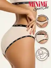 Трусы -слипы женские MiNiMi SPORT CHIC MS221 Slip, хлопок, набор 3 штуки