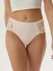 Трусы - слипы женские MiNiMi BO242 Slip Maxi  макси кружевные из хлопка набор 3 шт