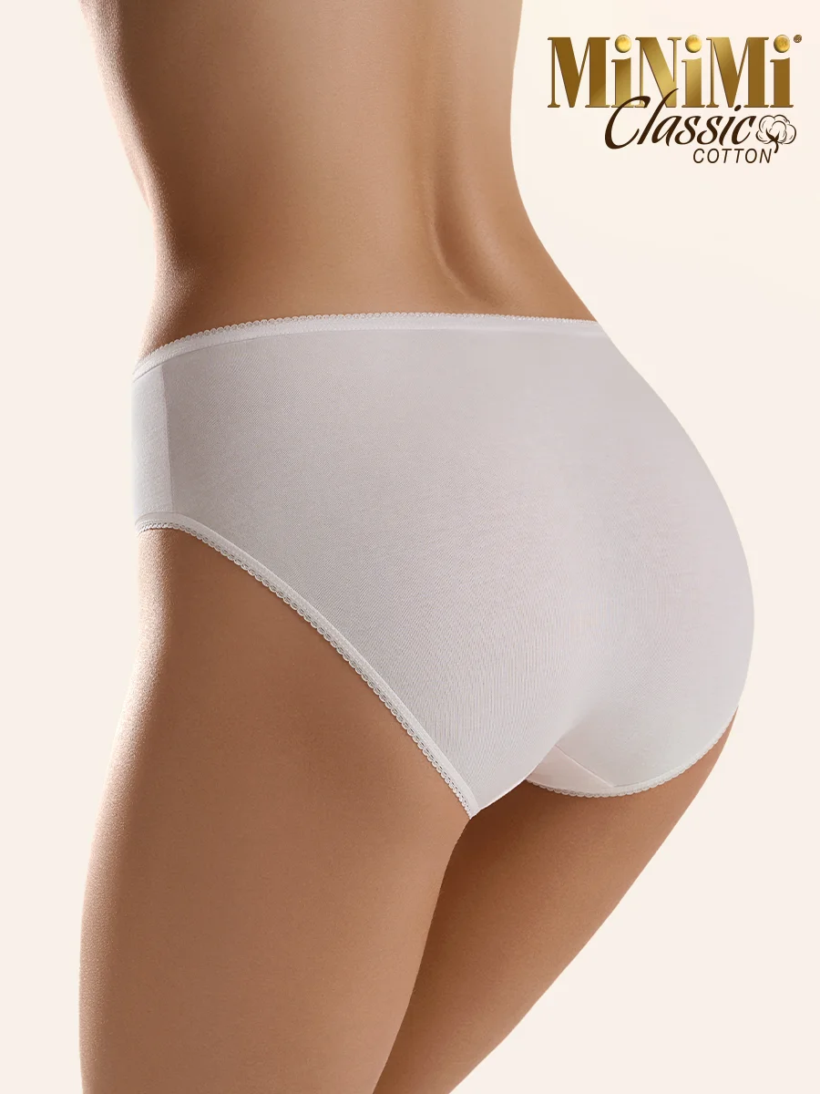 Трусы - слипы женские MiNiMi BO222 Slip цветные из хлопка набор 3 штуки