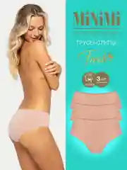 Трусы -слипы женские MiNiMi FRESH MF222 Slip цветные из хлопка набор 3 штуки