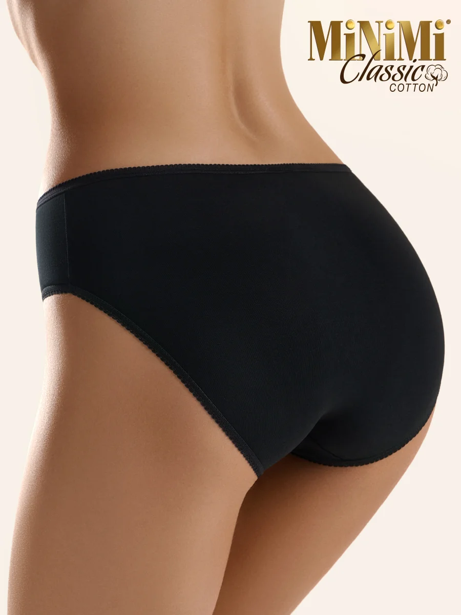 Трусы - слипы женские MiNiMi BO222 Slip цветные из хлопка набор 3 штуки