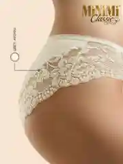 Трусы - слипы женские MiNiMi BO224 Slip кружевные цветные из хлопка набор 3 штуки
