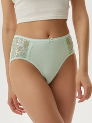 Трусы - слипы женские MiNiMi BO242 Slip Maxi  макси кружевные из хлопка набор 3 шт