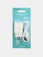 Белый сетевое зарядное устройство Borofone BA20A Sharp + кабель USB Type-C, 12 Вт