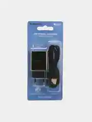 Черный сетевое зарядное устройство Borofone BA20A Sharp + кабель USB Type-C, 12 Вт