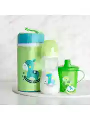Зеленый canpol babies Toys Чашка-непроливайка с носиком 250 мл,  9+ месяцев