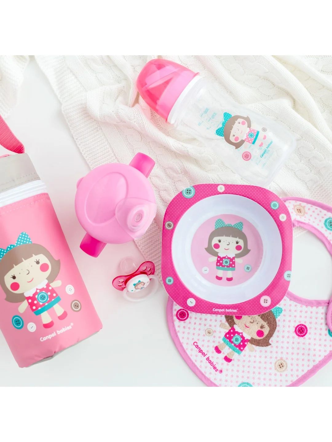 Розовый canpol babies Toys Чашка-непроливайка с носиком 250 мл,  9+ месяцев