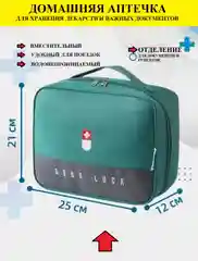 Аптечка сумка для лекарств дорожная тактическая в машину домашняя с отсеками