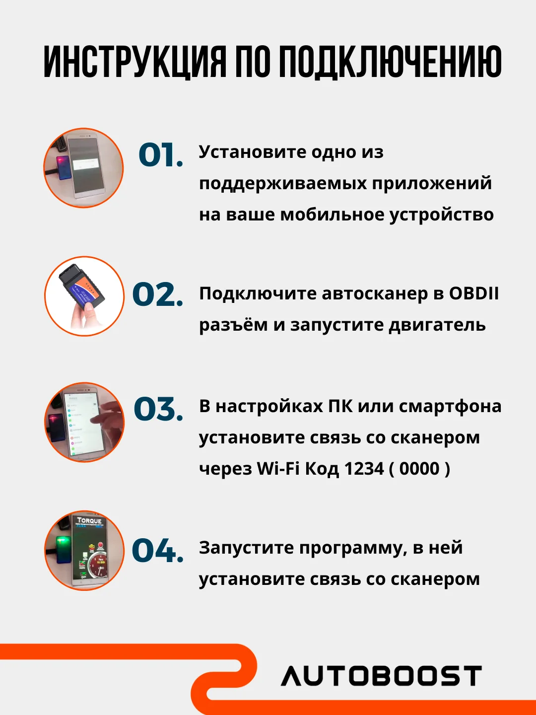 Автосканер адаптер ошибок диагностический Wi-Fi ELM327 OBD2 для авто V1.5 Android  iOS