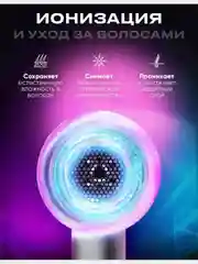 Розовый профессиональный фен мультистайлер для сушки и укладки волос, с насадками, стайлер