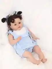 Голубой кукла реборн мягконабивная